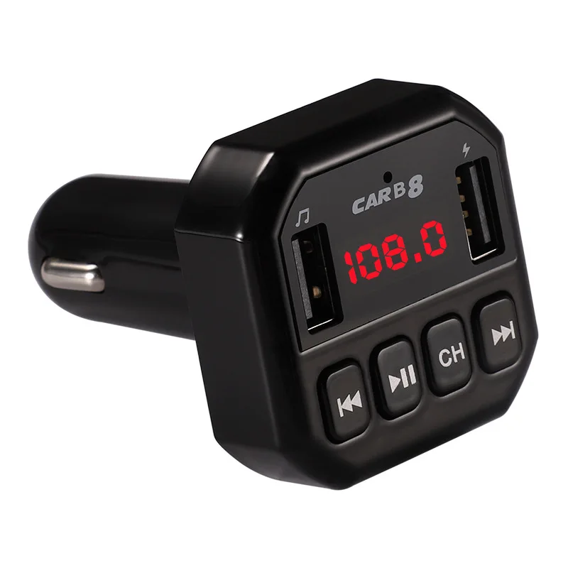 B8 Автомобильный MP3 аудио плеер Bluetooth автомобильный комплект fm-передатчик Громкая связь вызов 2.1A двойной USB Автомобильное зарядное устройство автомобильные аксессуары FS