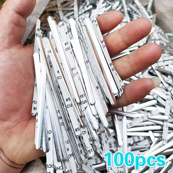 

100PCS Mask DIY Nose Wire Nose Clip Bridge Metal Flat Aluminum Bar Strip Trimming Crafts Making Accessories #25