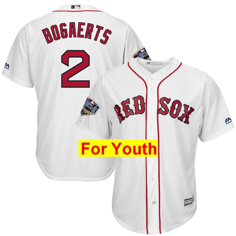 Youth Xander Bogaerts Boston David Ortiz Mookie Betts Andrew Benintendi Chris Sale David Price Jersey Bradley Jr World - Цвет: Youth