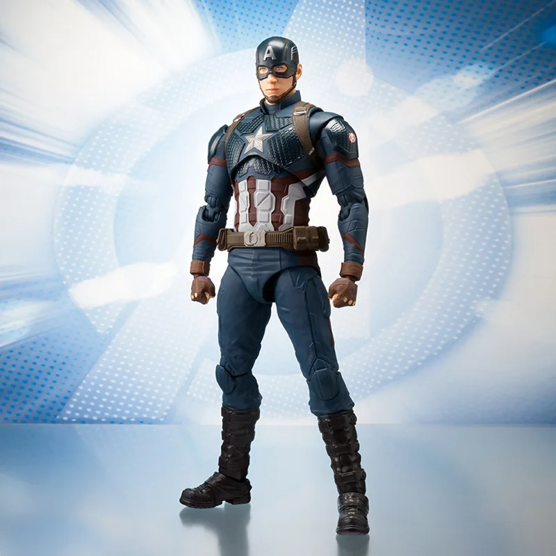 Экшн-фигурка Капитан Америка Marvel SHF Мстители финальная модель игрушки | Игрушки и