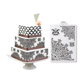 

Floral Flower Cake Stencil DIY Scrapbooking Painting Drawing Stencils Template Coloring Embossing Album Decorative Card Template