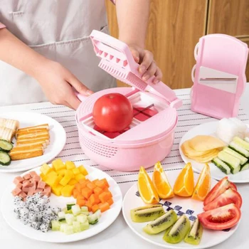 

13 in 1 Food Vegetable Fruit Peeler Cutter Slicer Dicer Chopper Mandoline Slicer Fruit Cutter Carrot Grater Vegetable Slicer