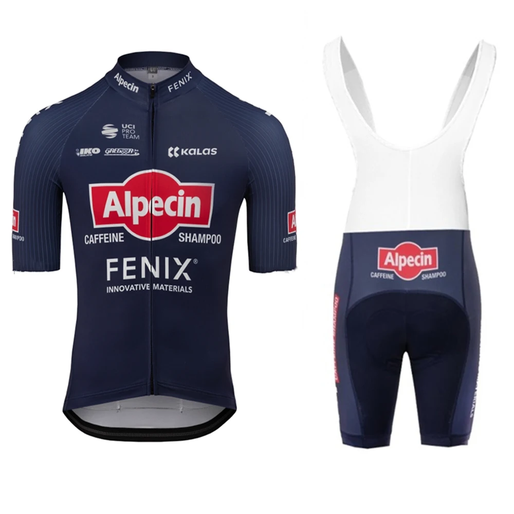 2020 Alpecin FENIX вело-Джерси с коротким рукавом мужские нагрудники шорты гелевые