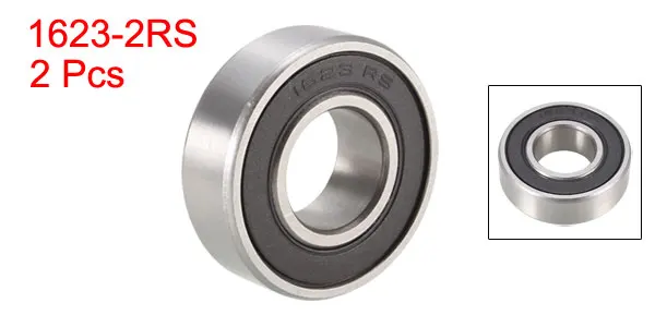 uxcell 1/4" 1/2" 3/8" 9/16" Deep Groove Ball Bearing Shield Sealed Chrome Steel Bearings Rolling Bearings for Micro Motor