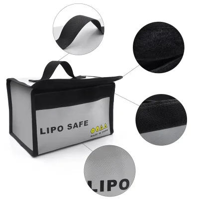 Lipo безопасная Сумка водонепроницаемая огнеупорная сумка для хранения для Li-po батареи безопасная сумка Защитная сумка для FPV RC Дрон Батарейная сумка