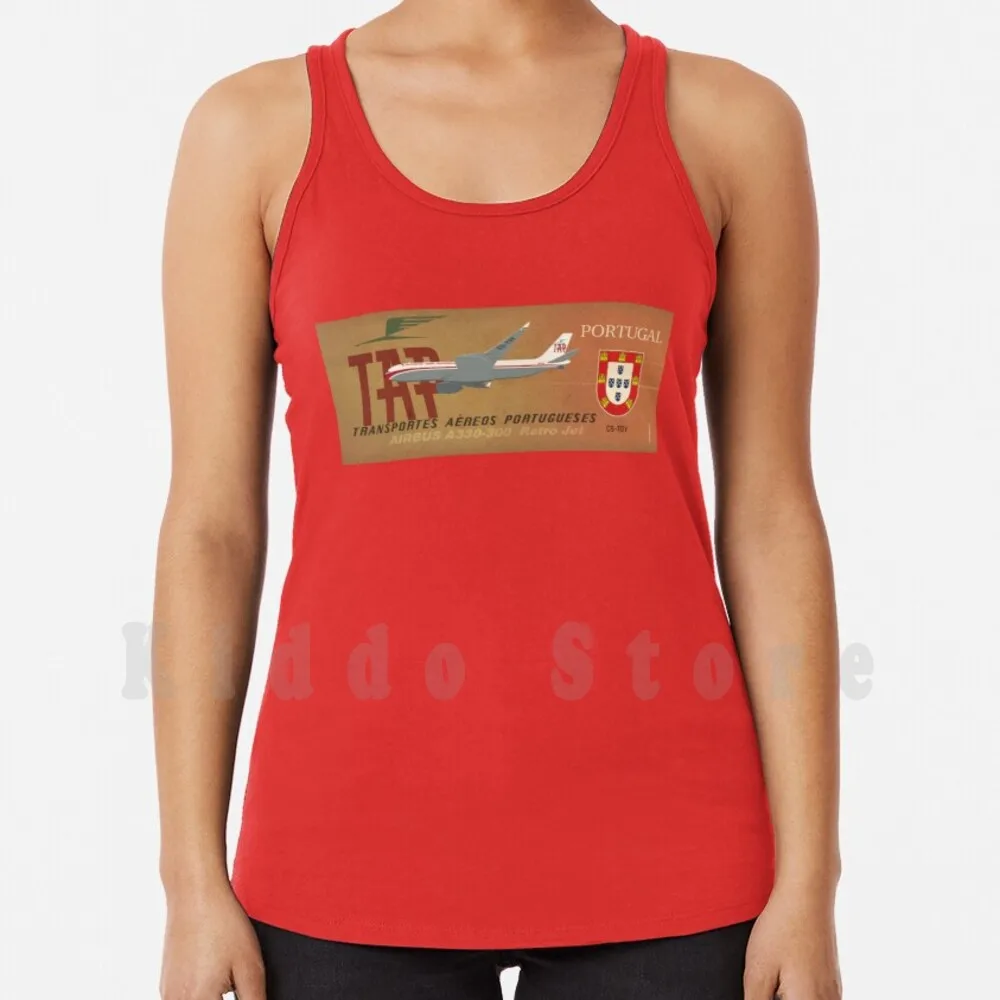 Tap Portogallo Retrojet A330 Cs-Tov Canottiere Canottiera Senza Maniche Tap Tap Portogallo Trasporta Aereos Porto