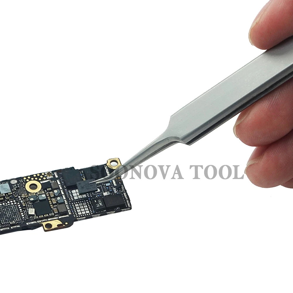 RT-14LA чип выделенный нержавеющая сталь Tweezers антистатические специальное обслуживание Пинцет Точная Электроника чип ремонт клип