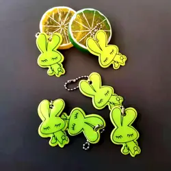 Réflecteurs de jouets pour enfants, porte clés en forme de lapin élégant, prix de sécurité routière, décoration de poussette à dos, 5 pièces 
