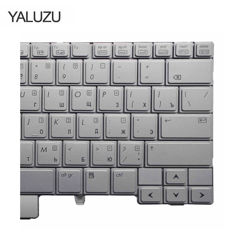 YALUZU RU Русский для hp 2740p 2760P Клавиатура ноутбука Серебро