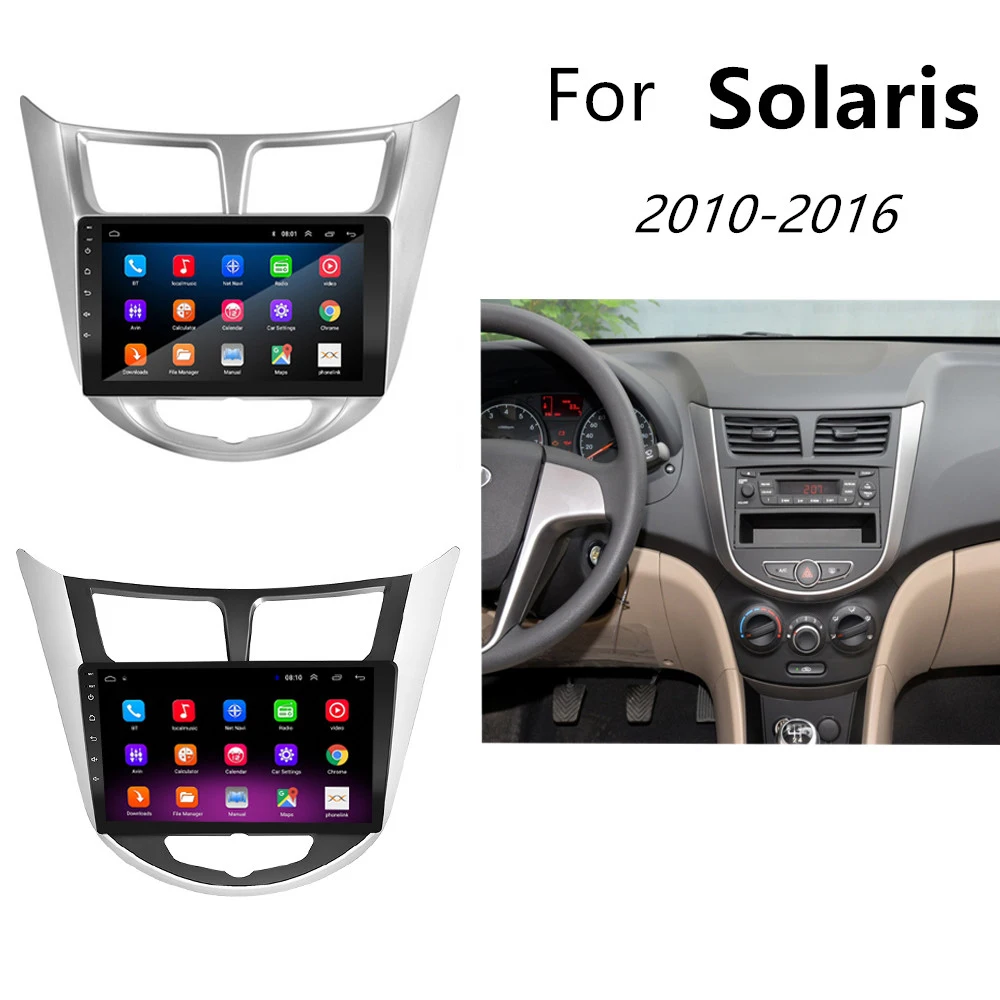 Для Hyundai Solaris Accent Verna 2 Din Android 8 1 GO автомобильная навигация Радио стерео видео