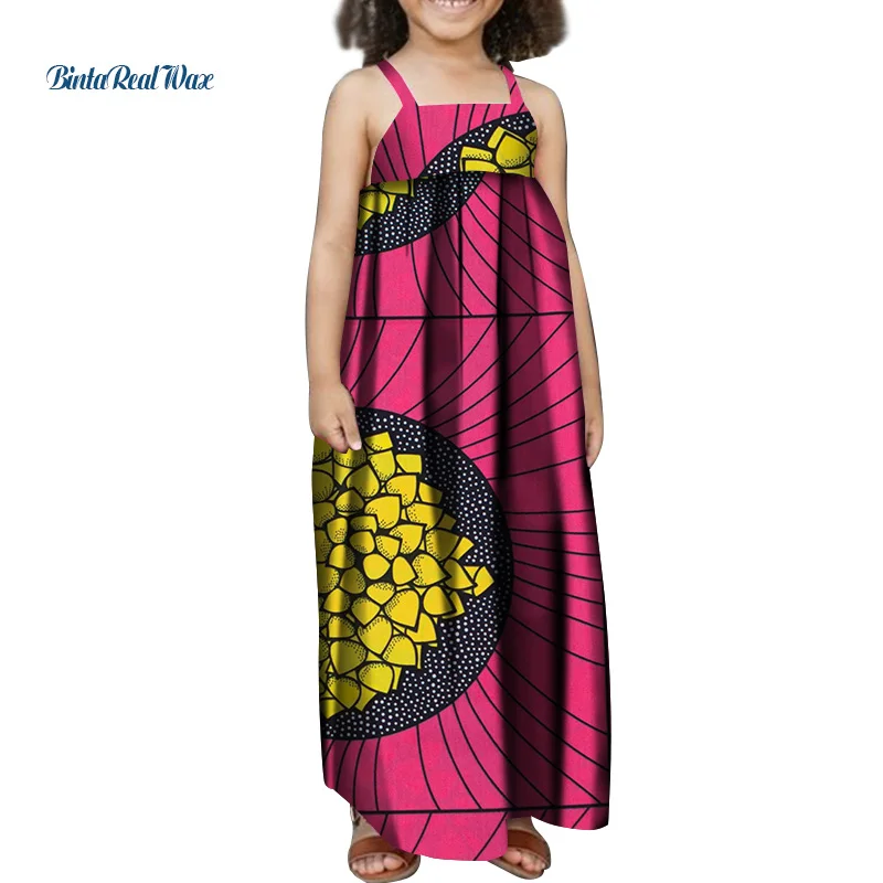 Летняя одежда для детей; платье в африканском стиле с принтом для маленьких девочек; традиционная одежда в африканском стиле; WYT324
