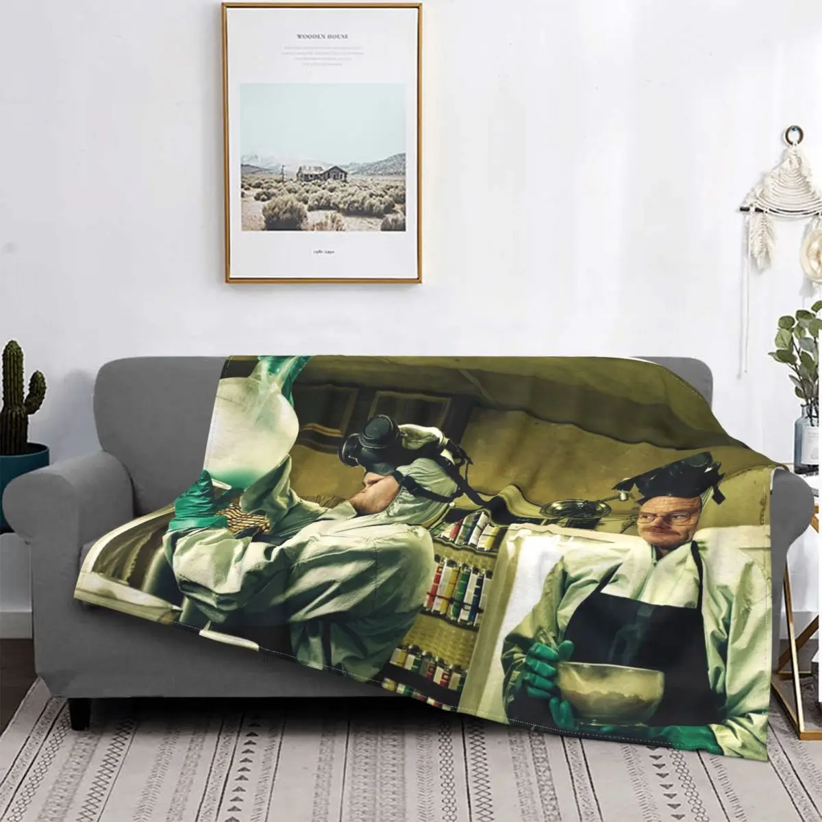 

Breaking Bad Blankets Wool Chemical Drug Throw Blanket Airplane Travel Decoration Soft Warm Bedspread