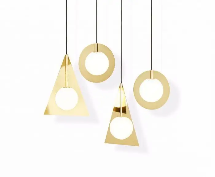 

Modern Copper Sliver Shade Mirror Chandelier Light E27 Led Pendant Lamp Modern Christmas Glass Ball Lighting Ing deco chambre