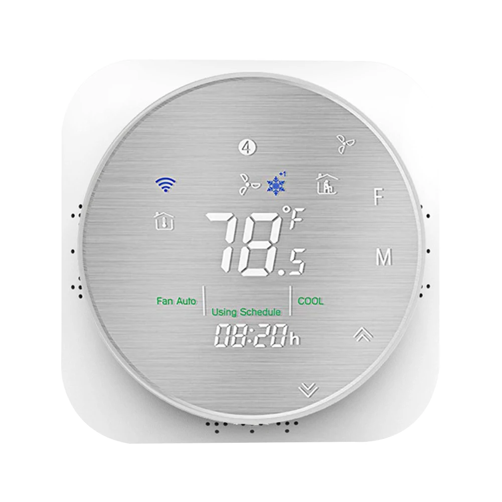 

WIFI Flame Retardant Sensor Heat Pump Date Memory Smart Thermostat Home Hotel Mobile Phone Temperature Control Programmable