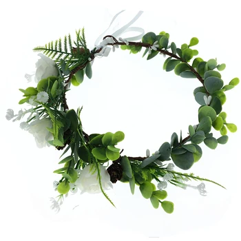 

Wholesale Flower Headwear Women Hair Accessories Sun Flower Wreath Crown Headband Hat Decoration Adjustable Floral Garlands