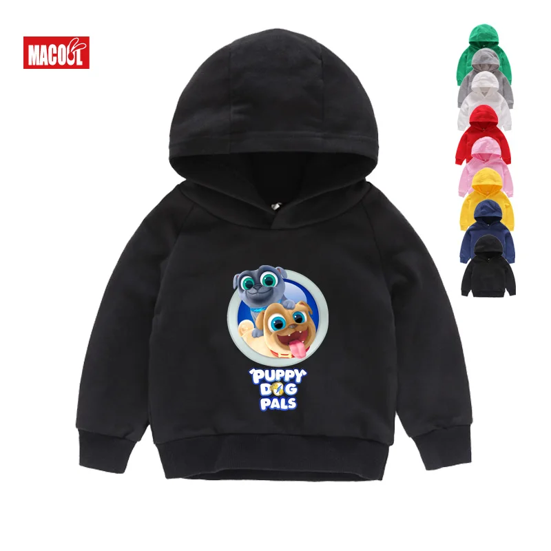 Baby Hoodies Забавный мультяшный щенок, друзья, толстовки с капюшоном для мальчиков, толстовки и свитшоты для девочек, От 2 до 8 лет, детские толстовки и свитшоты - Цвет: Baby Hoodies