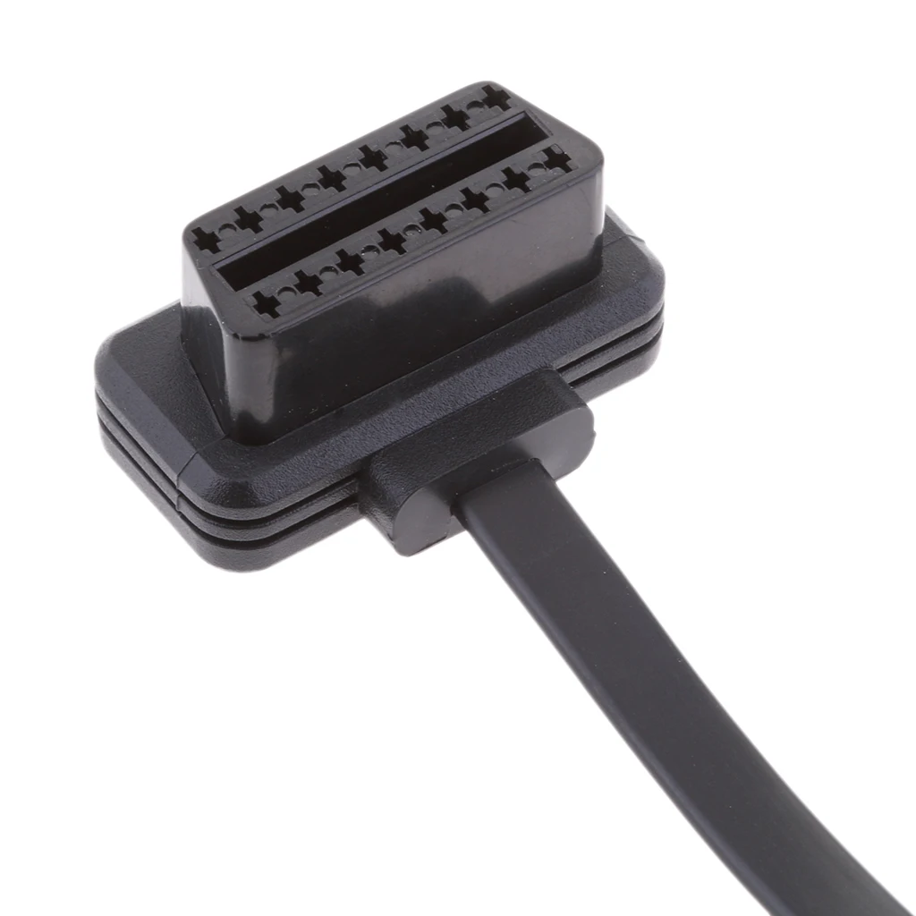 Car OBD2 Cable Extension Connector With Switch Male To Female