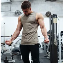 Мужской жилет для занятий спортом, фитнесом, бегом, тренировкой, повседневный жилет, облегающий, дышащий, вырез лодочкой, рубашка без рукавов