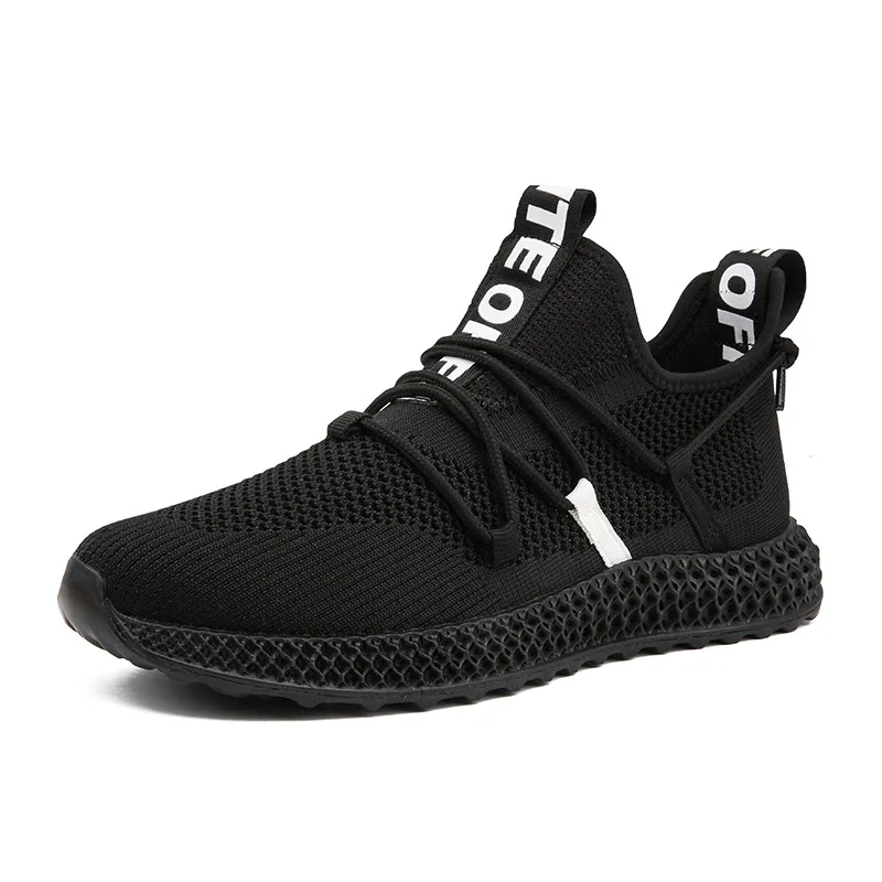 

2019 New Style Autumn Korean-style Fashion MEN'S SHOES Summer Breathable Fly Woven Athletic Shoes Students Casual Shoe