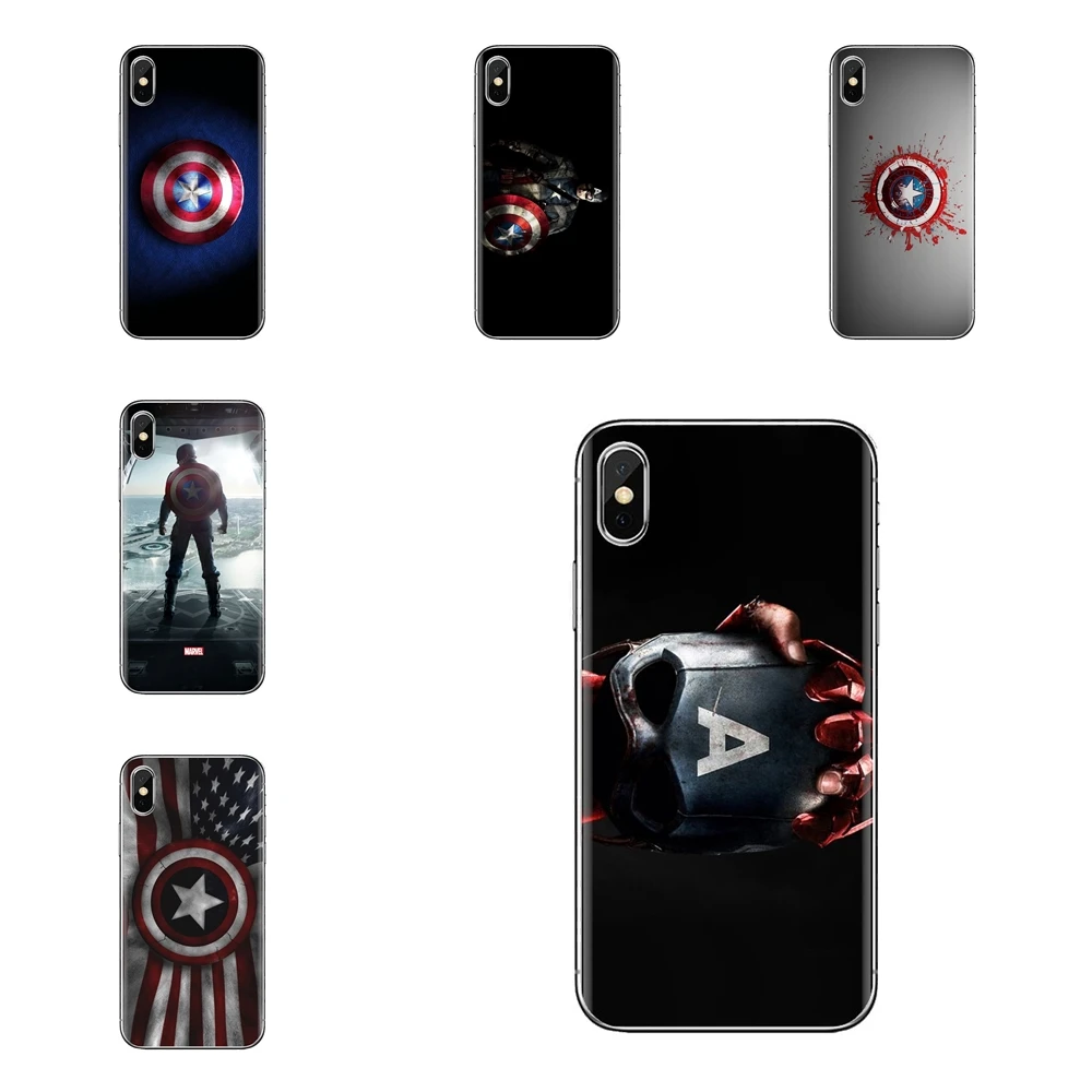 For Samsung Galaxy J1 J2 J3 J4 J5 J6 J7 J8 Plus 2018 Prime 2015 2016 2017 Soft Transparent Cases Covers Captain America USA |