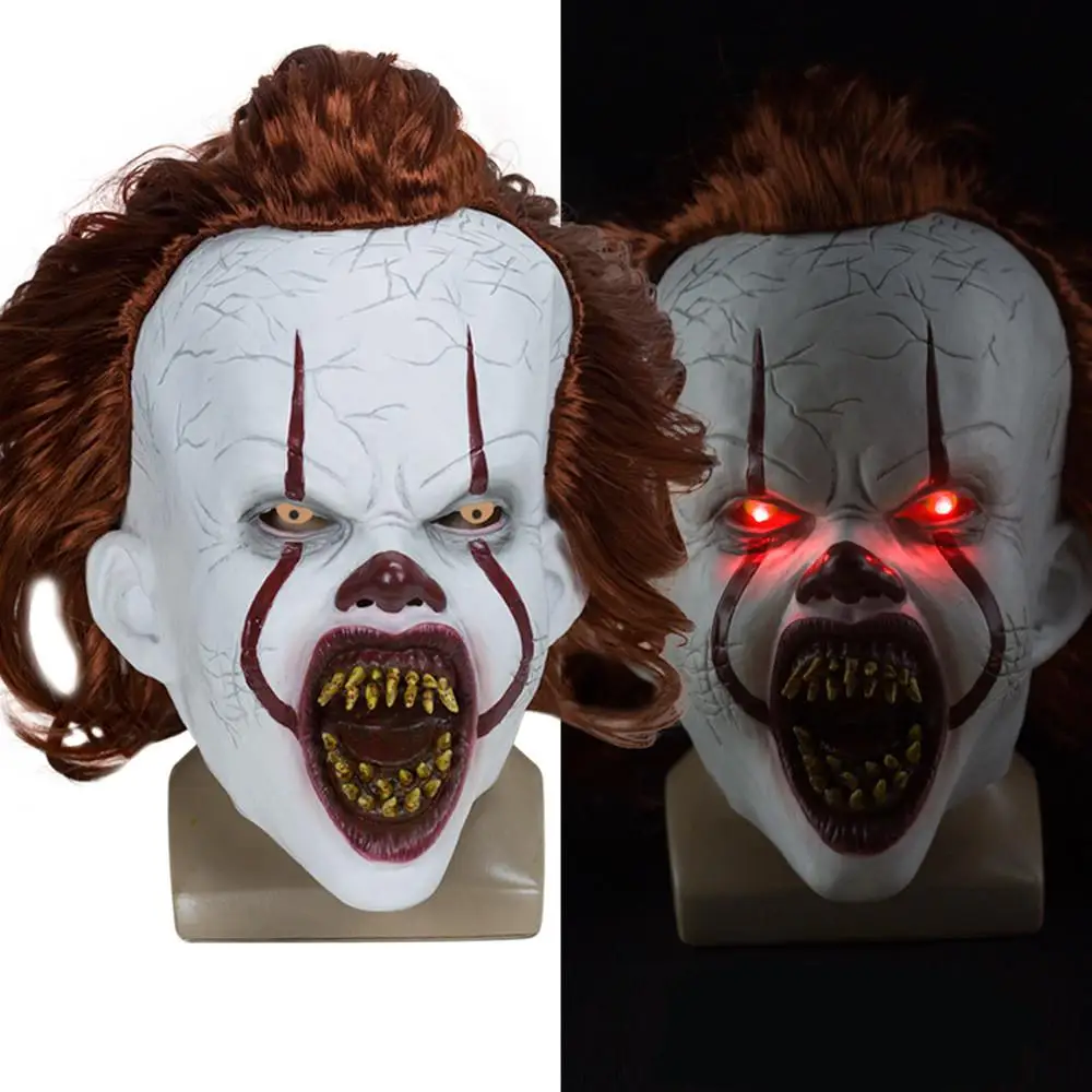 Игрушки-страшилки для Stephen King 2 Pennywise одежда для клоуна маска на Хеллоуин для косплея костюм, реквизит ужасные игрушки для детей