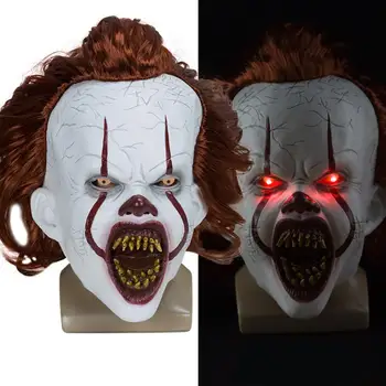 

Horror Toys for Stephen King 2 Pennywise Clown Joker Mask Halloween Cosplay Costume Prop Horrible spoof toy Kids Toys