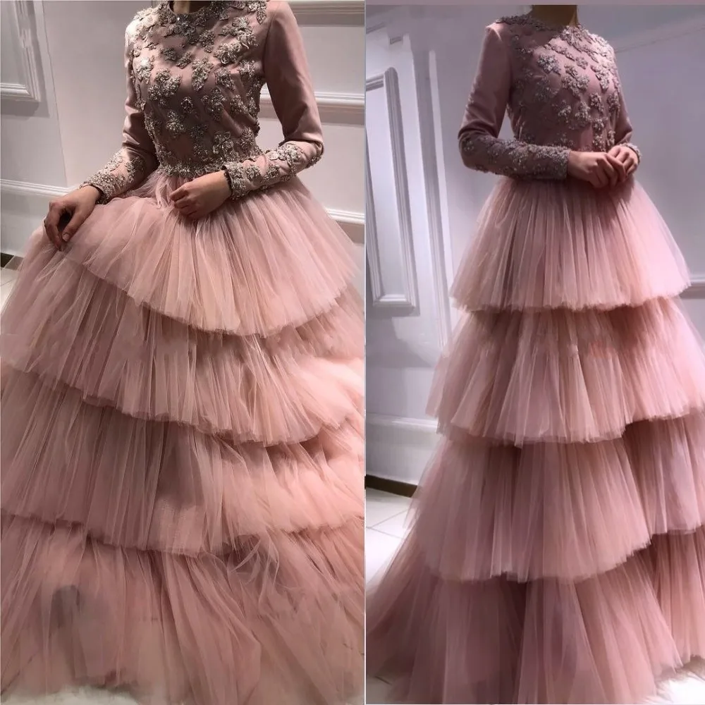 

Plus Size Evening Dresses Gown Long 2020 Moman Party Formal Prom Pink Dress