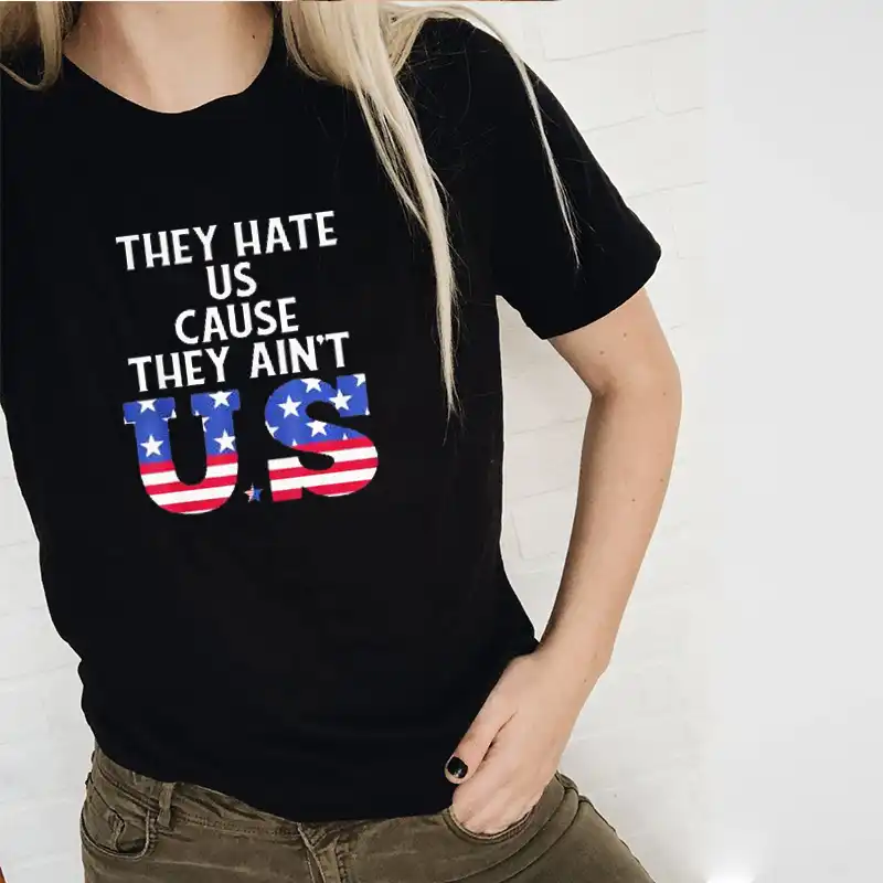 women's plus patriotic tops