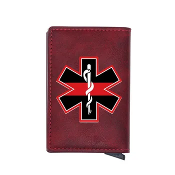 

Classic EMT Emergency Medical Technician Multifunction Digital Printing Card Holder Wallet Men Women Leather Short Money Bag