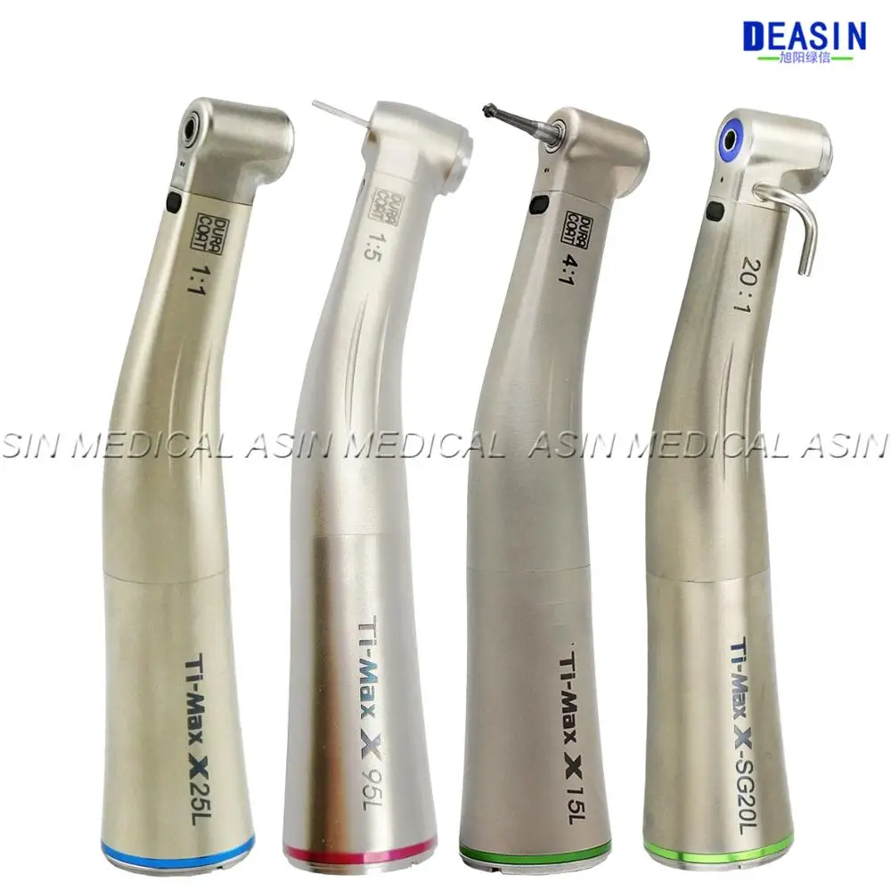 Best Price 1 pcs x Dental Fiber Optical LED Contra Angle Ti-max Low Speed Handpiece 1:5 1:1 20:1 1:4.2 dental handpiece Best Price 1 pcs x Dental Fiber Optical LED Contra Angle Ti-max Low Speed Handpiece 1:5 1:1 20:1 1:4.2 dental handpiece