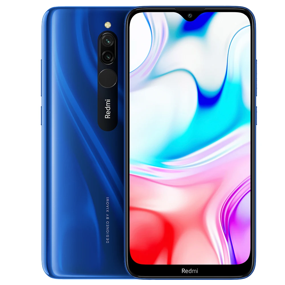 Глобальная версия Xiaomi Redmi 8 6,22 ' MIUI 10 Восьмиядерный процессор Snapdragon 439 4 Гб ОЗУ 64 Гб ПЗУ 12,0 МП 5000 мАч мобильные телефоны - Цвет: Синий