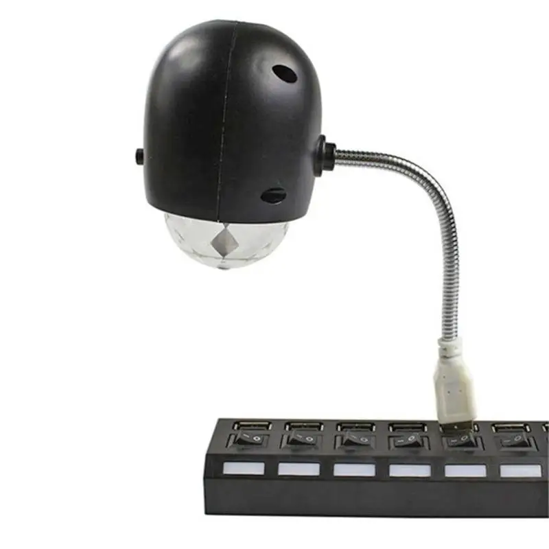 W530 светодиодный сценический светильник USB красочный вращающийся магический шар лампа KTV вечерние диско-проектор внутренние и внешние