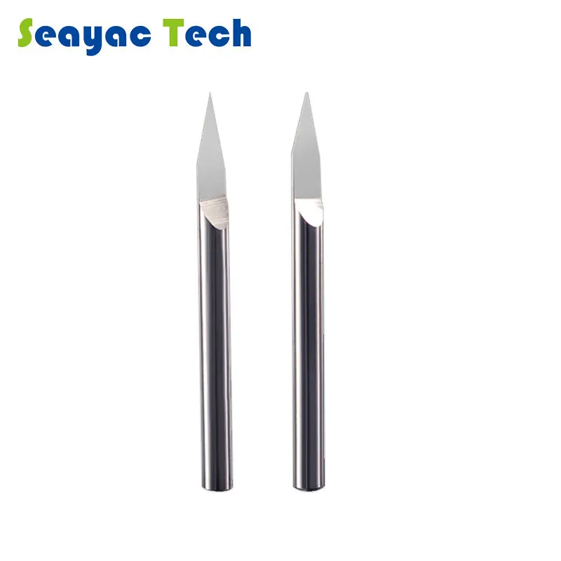 

3.175mm CNC flat edge CNC tungsten taper carving knife set 10pcs carving endmills