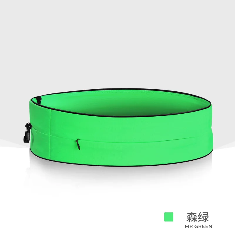 green Сумка для бега, поясная сумка, поясная сумка для спортзала, безотказная сумка для бега, карманный ремень для денег, держатель для сотового телефона, аксессуары для бега - Цвет: green
