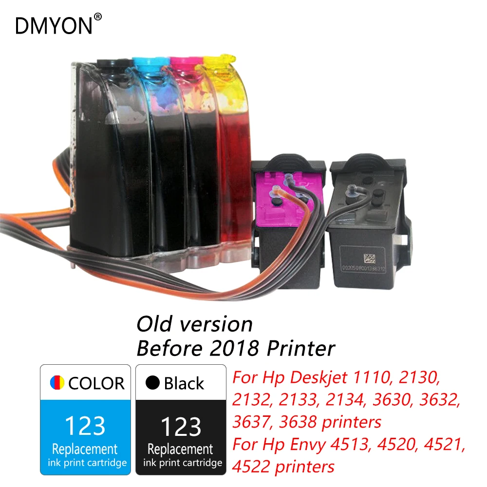 DMYON 123 Чернила, совместимый с Hp 123 с чернилами Hp Deskjet 1110 2130 2132 2133 2134 3630 3632 3637 3638 3830 4513 4520 4521 4522