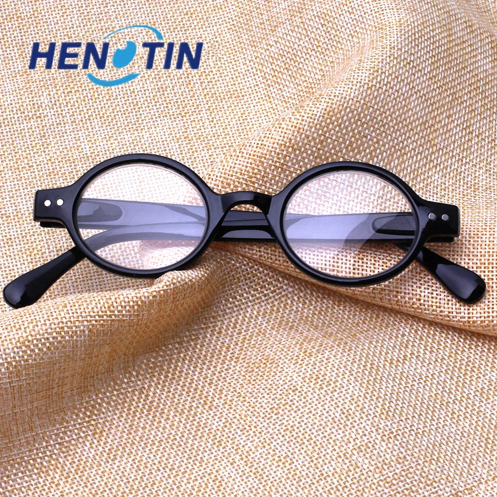 Henotin Gafas De Lectura Redondas Con Bisagras De Resorte Para Hombre 