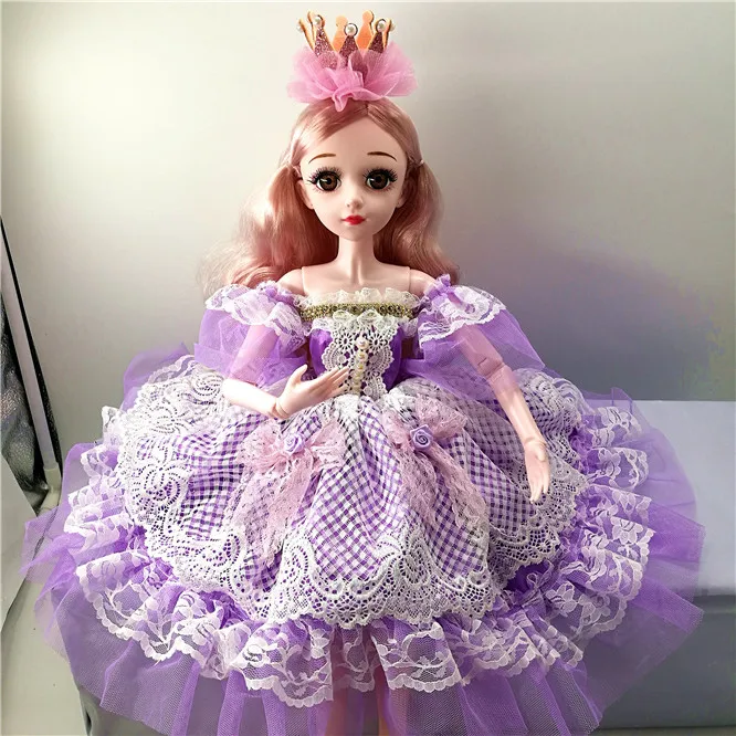 Розовый 60 см красивое платье для куклы Bjd, Одежда для куклы, детские аксессуары для игрушек, 22 дюйма, модная одежда для куклы, аксессуары для девочек - Цвет: Розовый