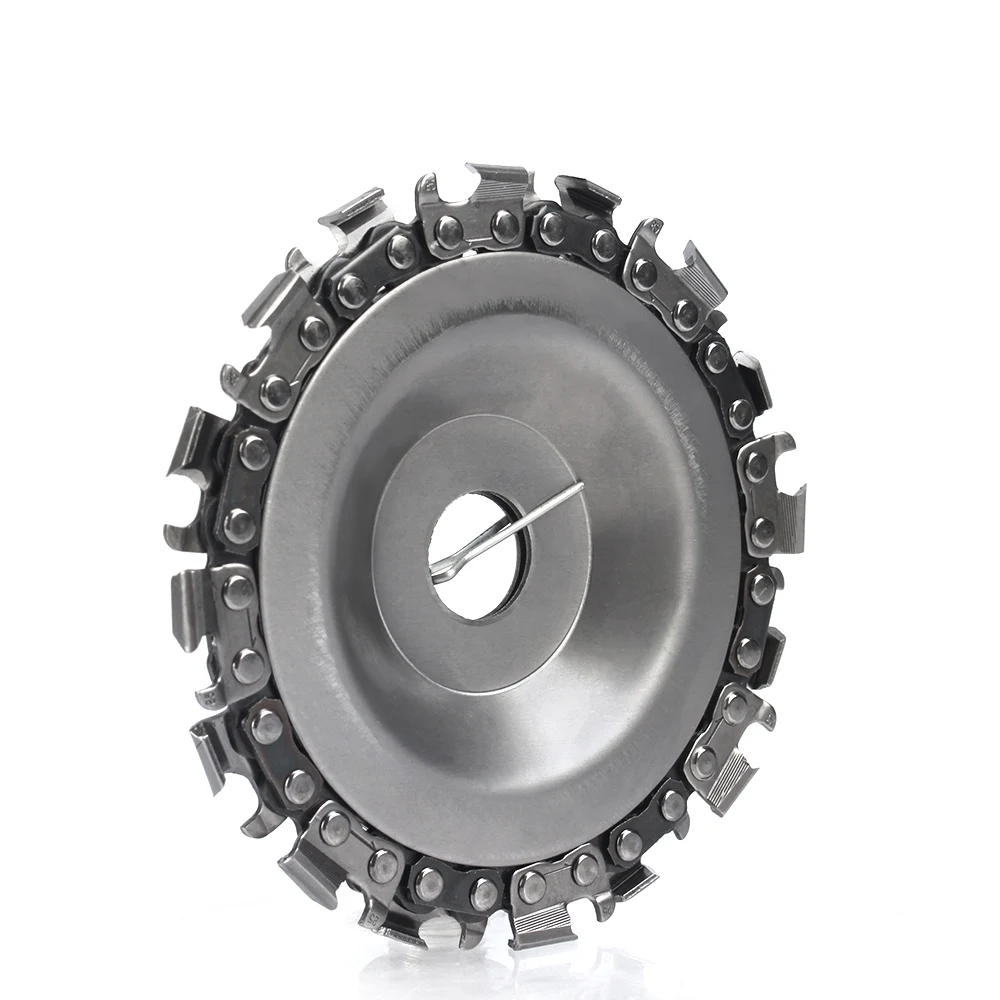 

4 Inch 100mm Angle Grinder Disc Chain Circular Saw Blade 16 Teeth For Woodworking Carving Cutting Tool