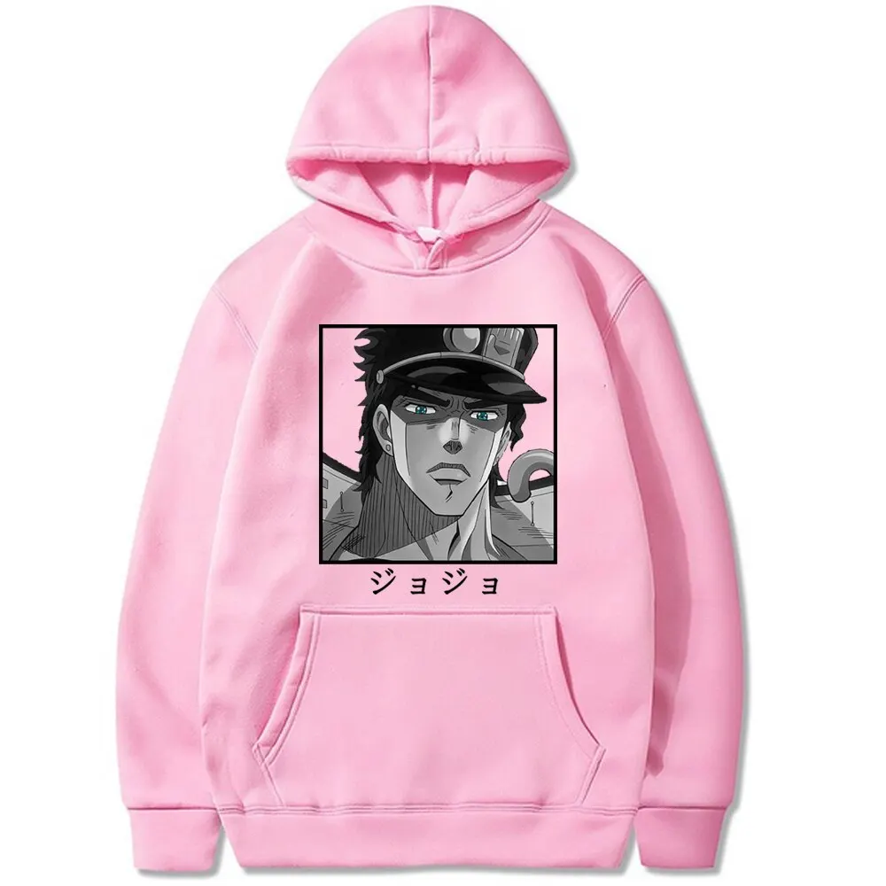 

New Japanese Anime Jojo Bizarre Adventure Hoodies Harajuku Pullover Women Sweatshirt Hip Hop Streetwear