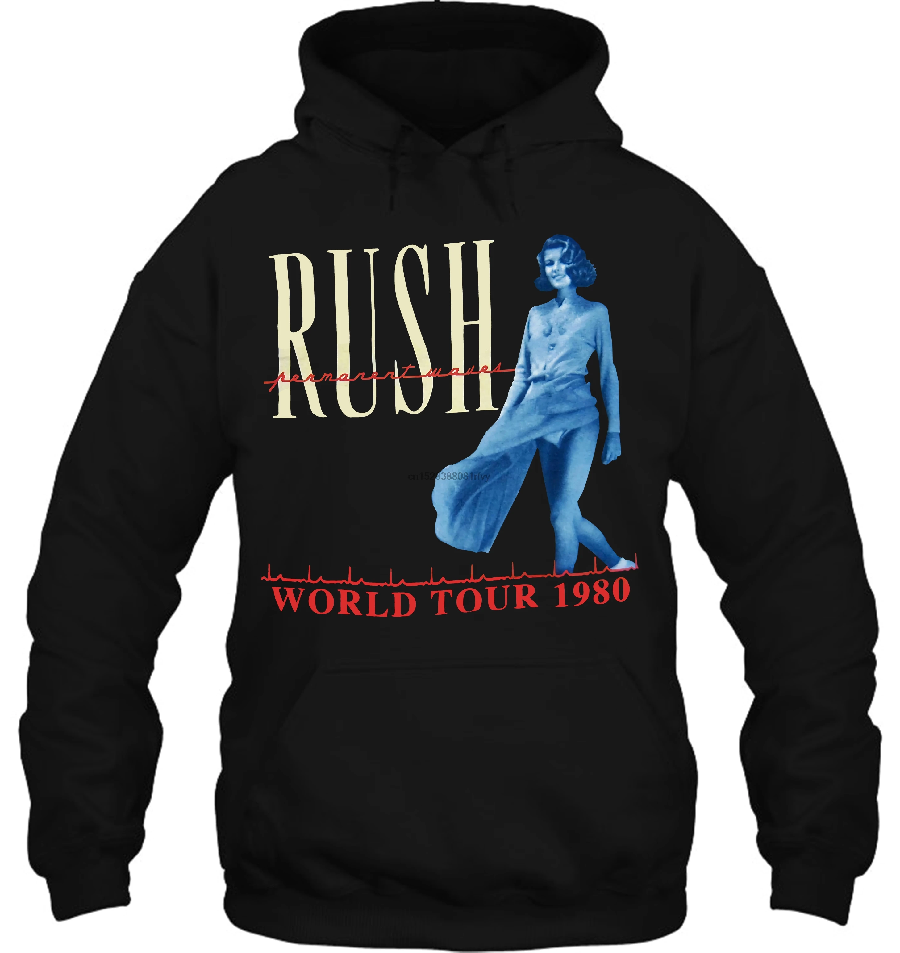 Мужская толстовка с капюшоном RUSH WORLD TOUR 1980 черная полоса новинка для взрослых женщин уличная одежда