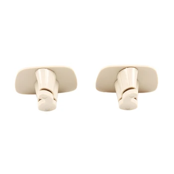 

2 PCs Beige car Interior ABS hooks hook clothes hanger Trim for Volvo V90 S90 XC40 XC60 XC90 2015-2020