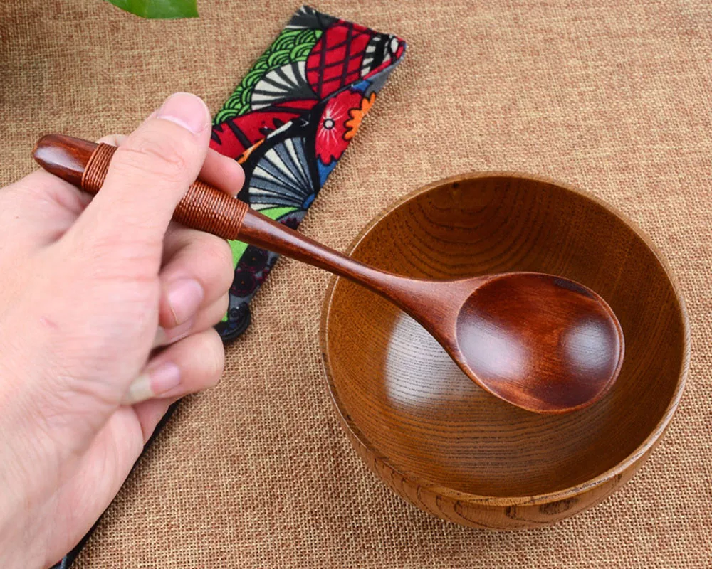 Деревянная ложка Бамбуковая кухонная утварь инструмент для приготовления пищи