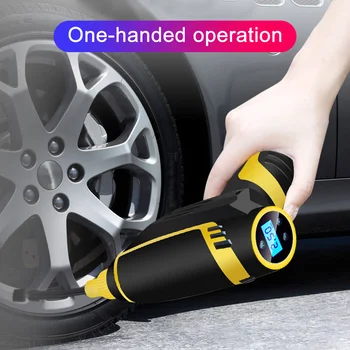 

Digital display LED 150 PSI car air compressor pump portable wireless car tire electric air pump smart handheld USB air pump