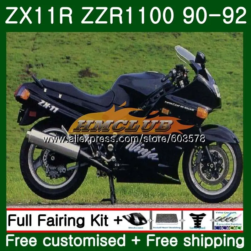 Средства ухода за кожей для KAWASAKI NINJA ZX-11R ZZR 1100 ZX 11R 1990 1991 1992 черный глянец 28CL. 40 ZZR1100 ZX11 ZX-11 R ZX-11R 90 91 92 обтекатель