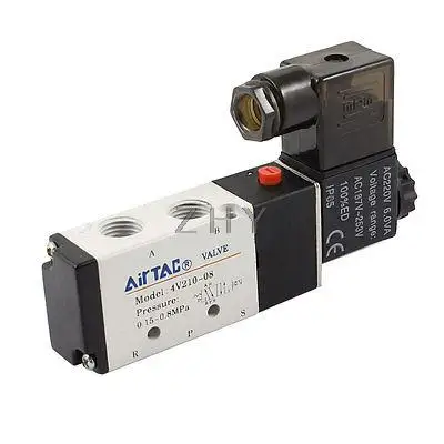 DC 12V 3W 2 Позиции 5 способ Магнитный электромагнитный клапан 4V210-08