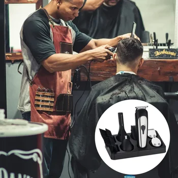 

1 Set Multi-function Electric Hair Clipper Hair Cutter for Barber (Silver)