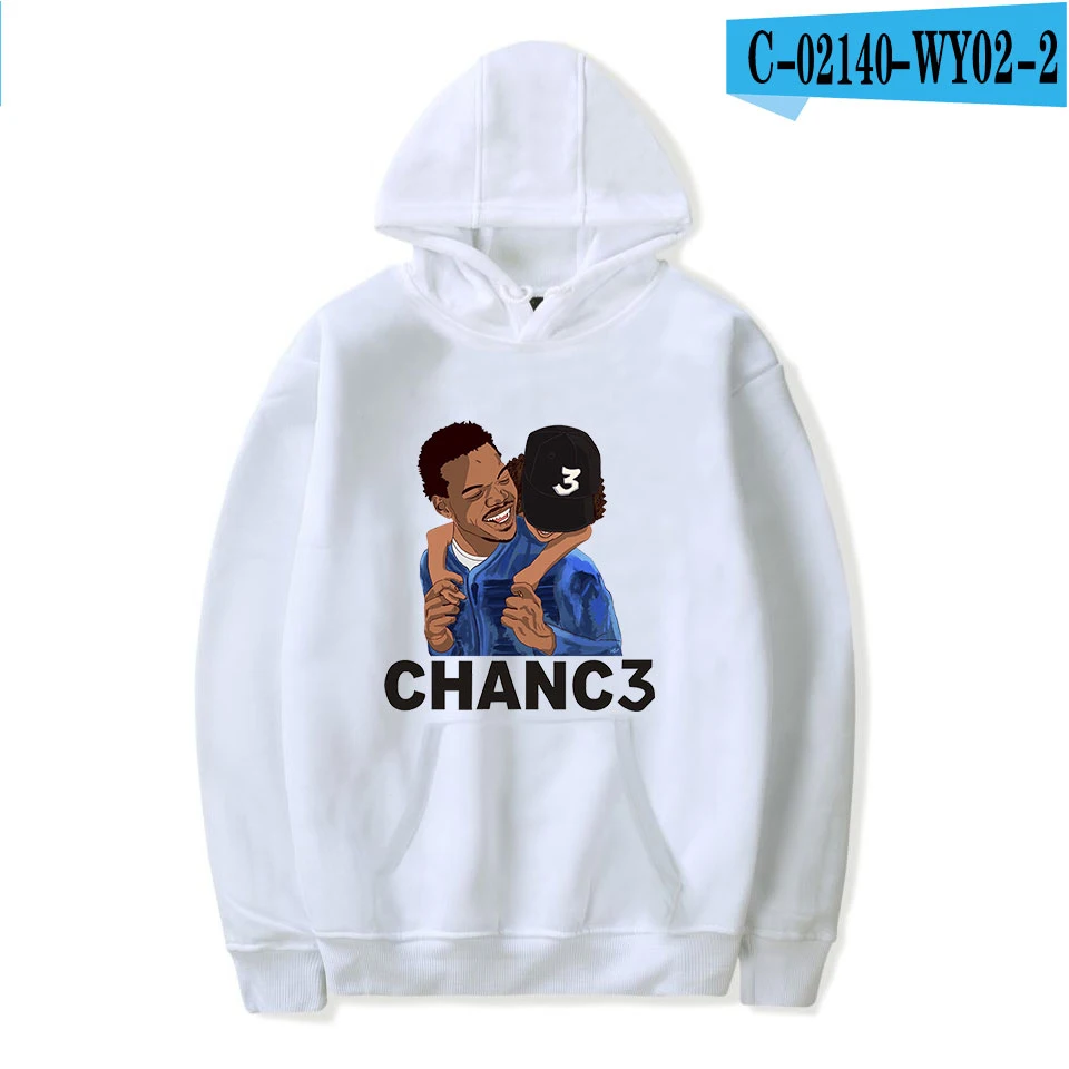 white Повседневные модные розовые Chance The Rapper Новые популярные толстовки для мужчин и женщин пуловер толстовка с капюшоном зимняя Chance The Rapper Толстовка для мужчин - Цвет: white