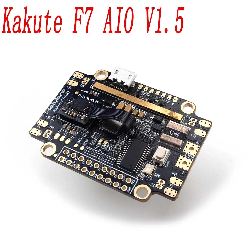 Holybro Kakute F7 AIO V1.5 Контроллер полета с OSD PDB Датчик тока барометр для радиоуправляемого дрона