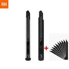 2020 Xiaomi Fizz pliant ensemble de couteaux 10 pièces lames en métal Mini poche Cutter pointu utilitaire cuisine bureau Xiomi MiHome professionnel(China)