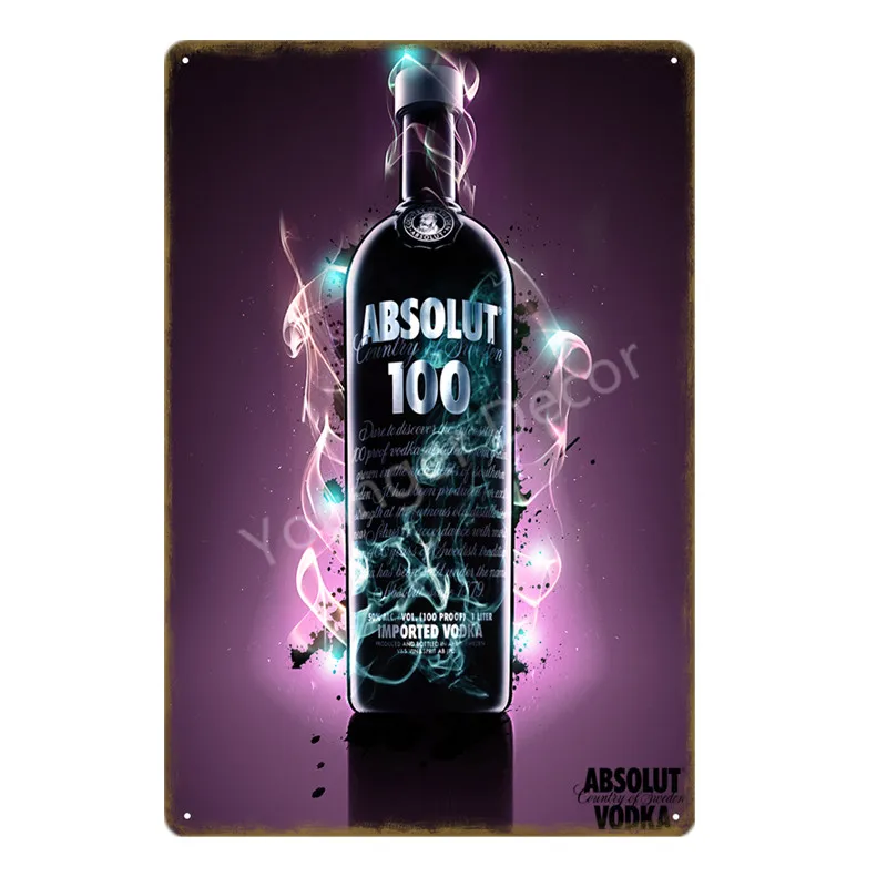 SKU1313CI Absolut Peppar плакат водка металлическая жестяная вывеска Швеция пивное вино настенная печать винтажный Бар Паб домашний декор напитки доска YI-175 - Цвет: SKU1313CI